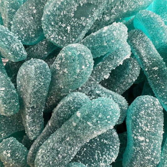 Langues bleues à la framboise (100g)