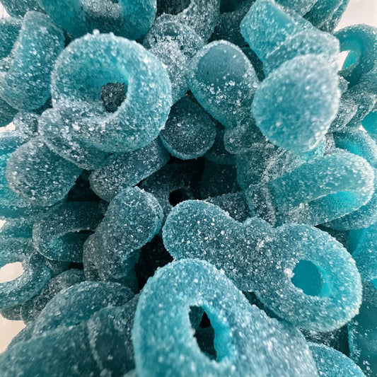 Tétines bleues à la framboise (100g)