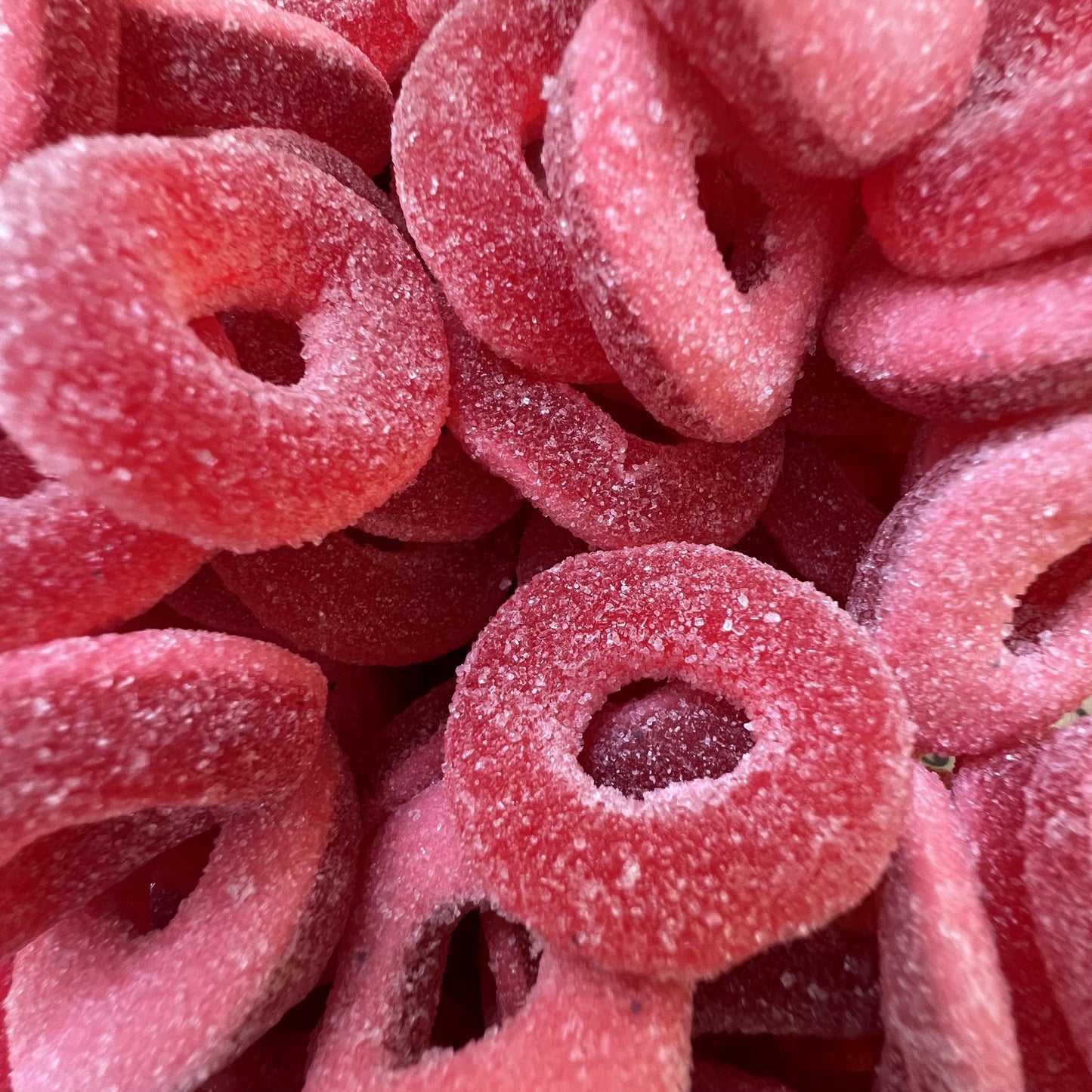 Anneaux sucrés à la fraise (100g)