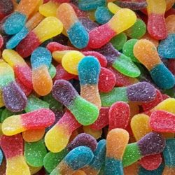 Langues Multicolores sucrées (100g)