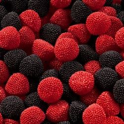 Mures perlées rouges et noires (100g)